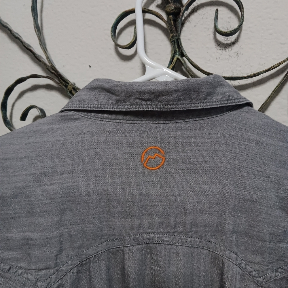 HOUSTON RODEO EDITION MAGELLAN gray Tencel blend shirt, S - Picture 6 of 14